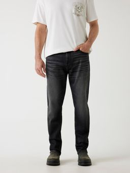 Guess - Mens Black Concreted Washed Rodeo Jeans