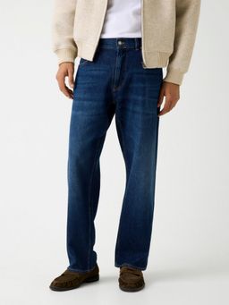 Guess - Mens Washed Relaxed Fit Mid Rise Jeans