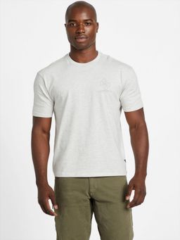 Guess - Mens White Graphic Round Neck Short Sleeves T-Shirt