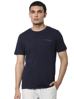 Jack & Jones - Navy Blue Crew Neck T-shirt (2XL)