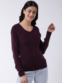 RVK - Women Dark move Solid Pullover Sweater