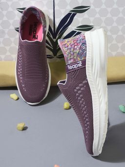 LIBERTY - Leap7x EAZY Sports Purple Non Lacing Walking Shoes for Women