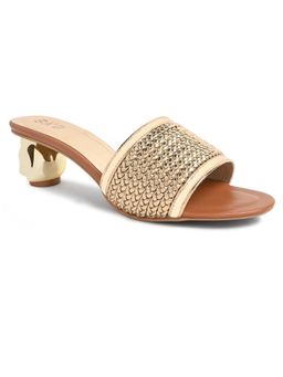 SKO - Camilla Women Reflective Gold Heels