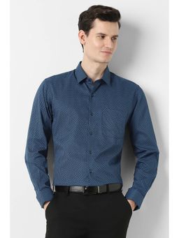 Peter England - Men Blue Slim Fit Shirt