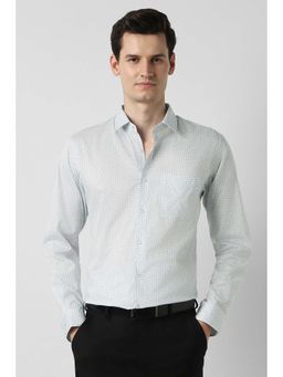 Peter England - Men Light Blue Slim Fit Shirt