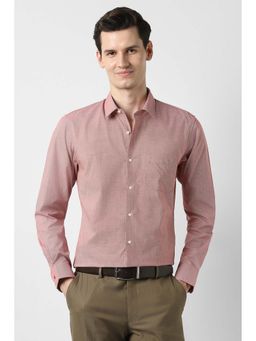 Peter England - Men Red Slim Fit Shirt