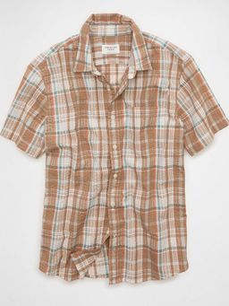 American Eagle - Regular Fit Short-Sleeve Button-Up Shirt