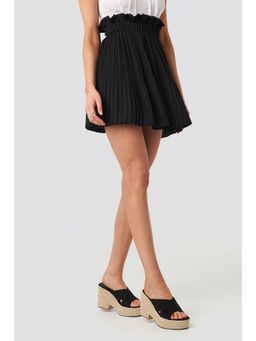 NA-KD - Paper Waist Mini Skirt-black