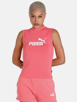 Puma - Ess Slim Logo Womens Pink Tank Top