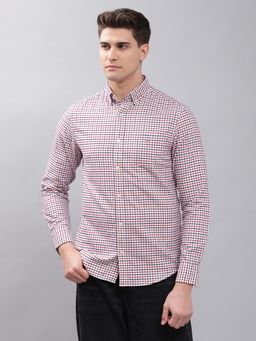 GANT - Men Red Checks Regular Shirt