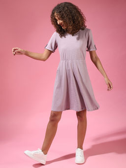 PINACOLADA - Lavender Women Solid Stylish Casual Dresses