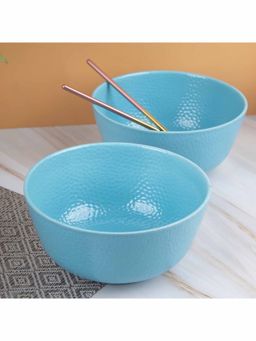 Voncasa - Serving Bowl 7.5 - Gloss Hammer Set of 2