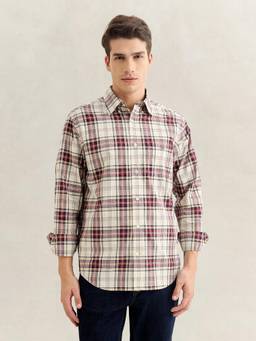 GANT - Men Multicolor Regular Fit Checked Poplin Shirt