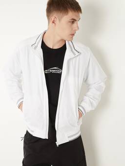 max - White Men Striped Jacket