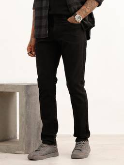 WROGN - Black Slim Fit Solid Denim Jeans