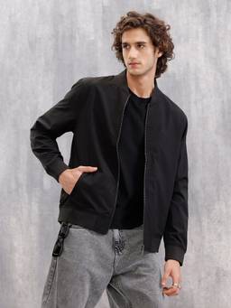 WROGN - Black Light Weight Shell Bomber Jacket