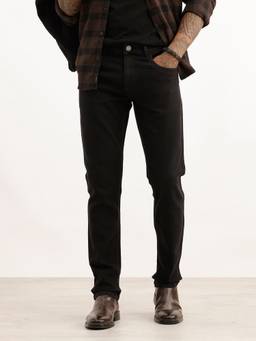 WROGN - Black Solid Slim Fit Denim Jeans