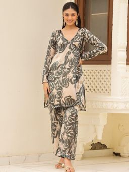 Lavanya The Label - Black Printed Regular Kurta & Pant