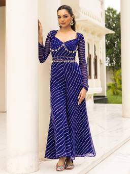 Lavanya The Label - Blue Stripes Relaxed Jumpsuit