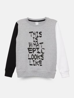 mackly - Boys Typography Sweatshirt Multi-Color