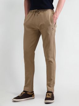 U.S. Polo Assn. Denim Co. - Men's Beige Solid/Plain Trackpant