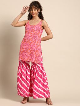 Mabish By Sonal Jain - Pink Sharara with Kurti (Set of 2)