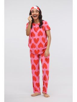 NeceSera - Pink Love Modal T-Shirt and Pyjama (Set of 2)