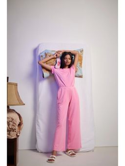 NeceSera - Pink Supima T-Shirt and Pyjama (Set of 2)