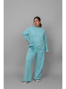 NeceSera - Sky Blue Terry Ruched Co-Ord (Set of 2)