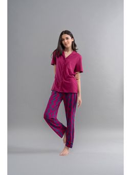 NeceSera - Ruby Supima Lounge Shirt with Pyjama (Set of 2)