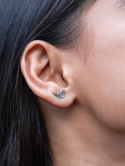 Shaya by CaratLane - Chasing My Constant Endeavours Mini Earrings In 925 Silver