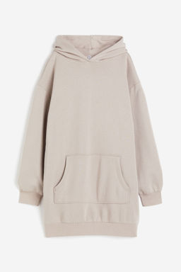 H&M - Women Black Hooded Sweatshirt Dress