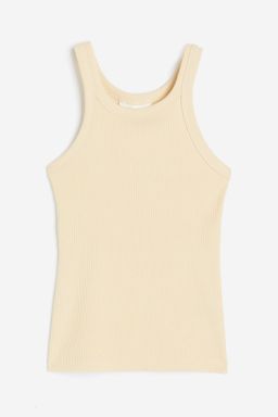H&M - Women Yellow Ribbed Vest Top
