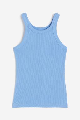 H&M - Women Yellow Ribbed Vest Top