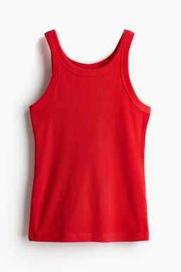 H&M - Women Yellow Ribbed Vest Top