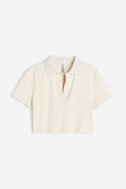 H&M - Women Black Collared Cropped Top