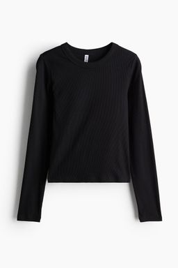 H&M - Women Black Long-Sleeved Top