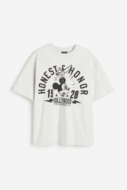 H&M - Men Beige Oversized Fit T-Shirt