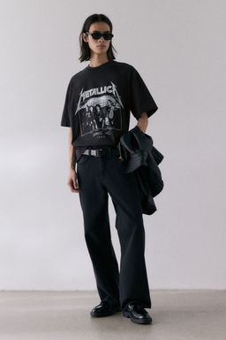 H&M - Men Beige Oversized Fit T-Shirt