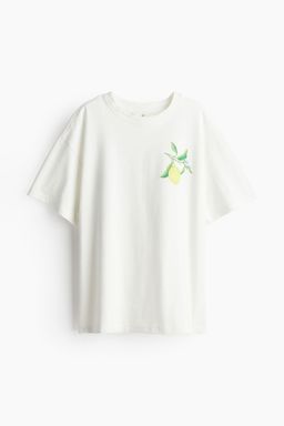 H&M - Boys Beige Printed T-Shirt