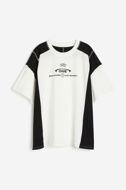 H&M - Women Grey Oversized Motif-Detail T-Shirt