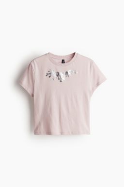 H&M - Boys Beige Printed T-Shirt