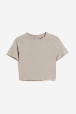 H&M - Women Grey Cropped T-Shirt