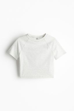 H&M - Women Grey Cropped T-Shirt