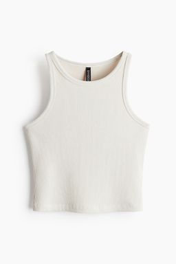 H&M - Women Yellow Ribbed Vest Top