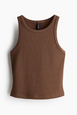 H&M - Women Yellow Ribbed Vest Top