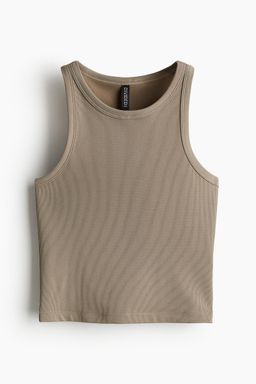 H&M - Women Yellow Ribbed Vest Top