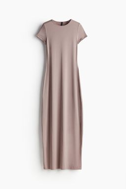 H&M - Women Beige Jersey Bodycon Dress