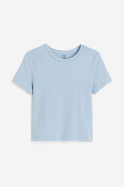 H&M - Women Beige Fitted T-Shirt