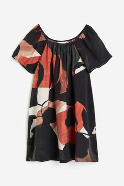 H&M - Women Black Square-Neck Dress